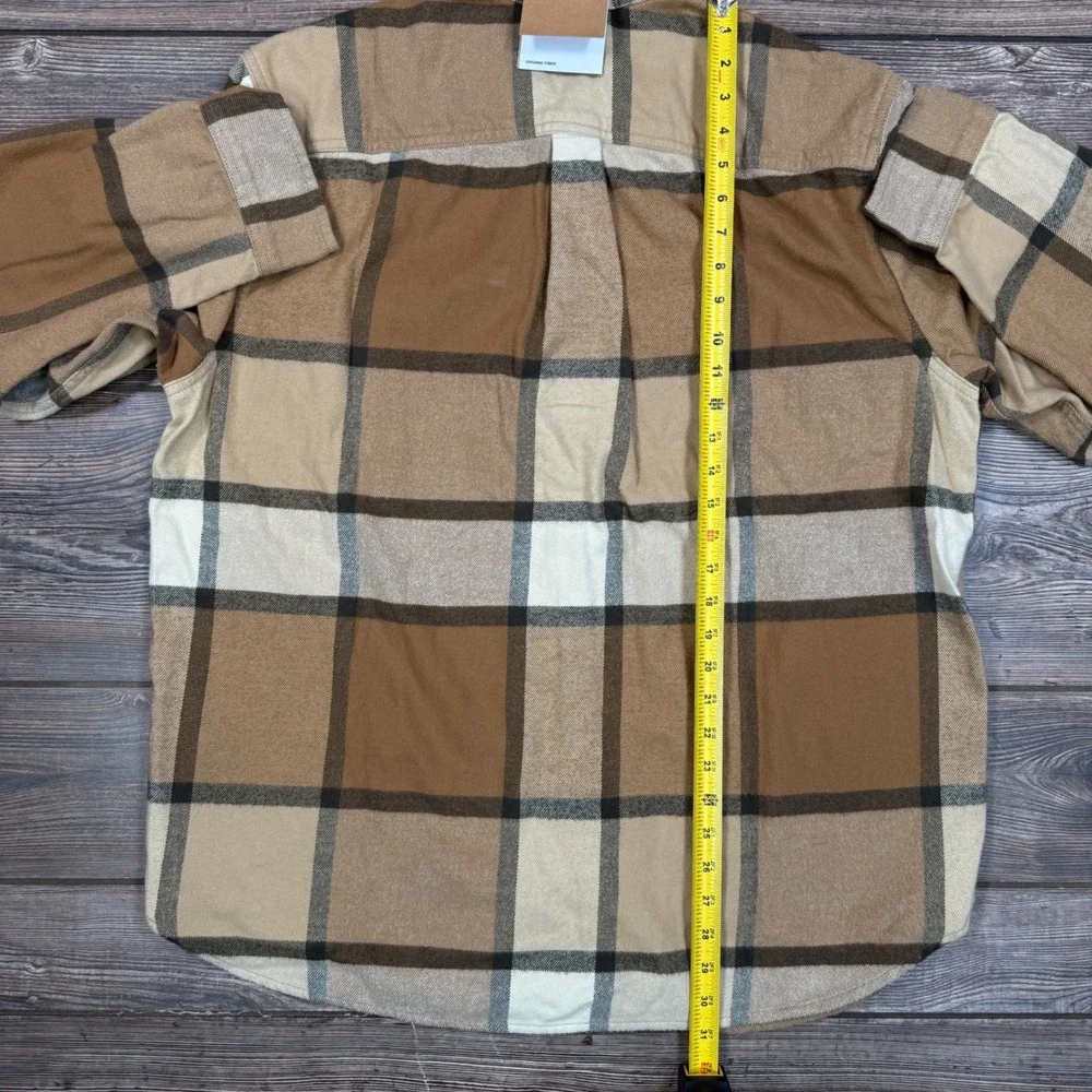 The North Face Mens Arroyo Flannel Utility Brown Plaid Shirt Size XL NEW